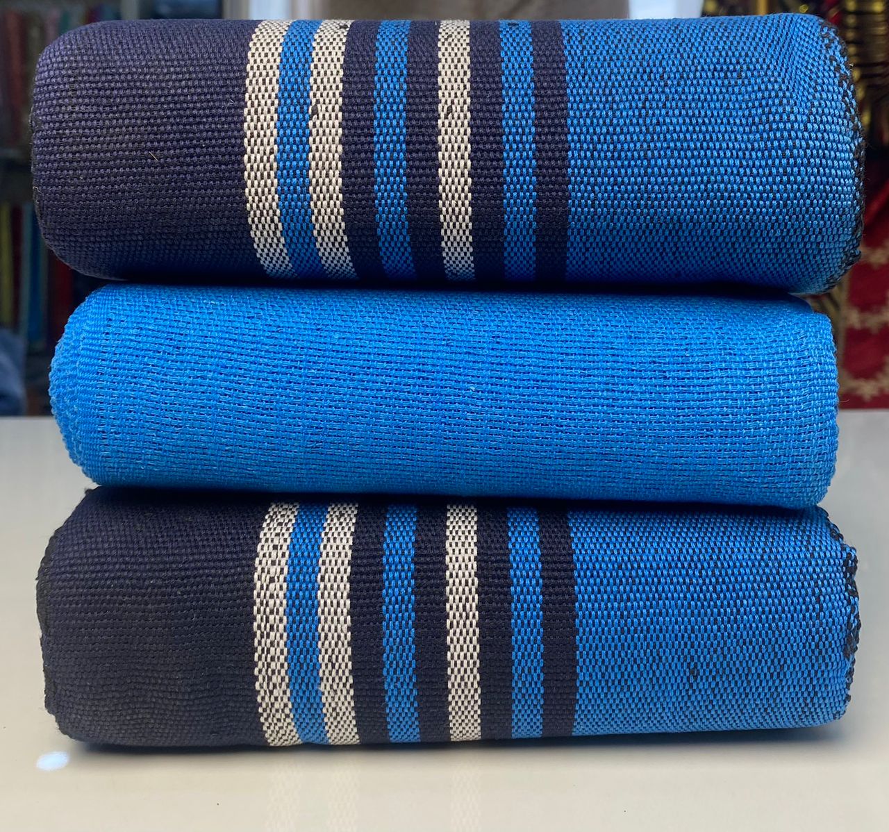 Sophisticated Blue & White  Aso-Oke